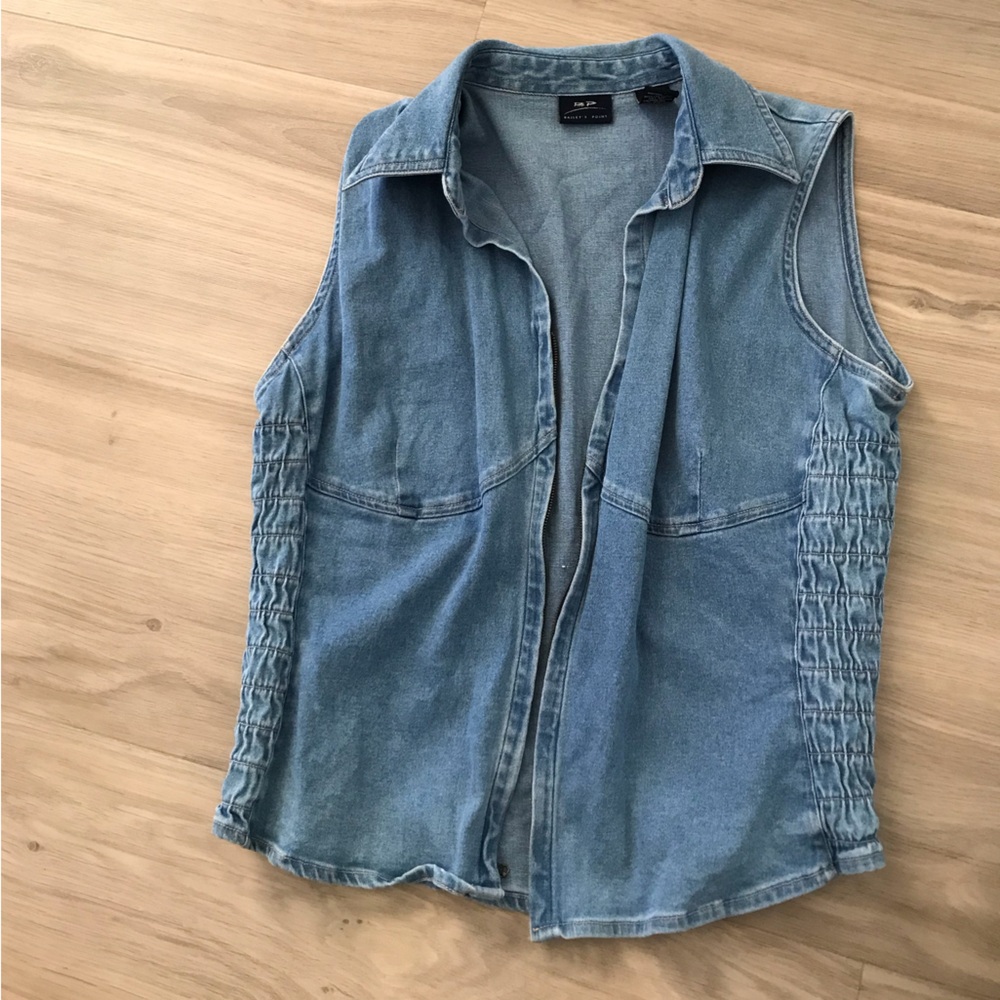 Bailey's Point Light Blue Denim vest